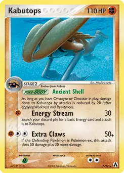Kabutops Holo 7 Normal