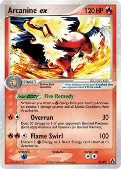 Arcanine ex 83 Normal