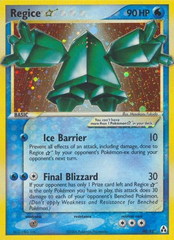 Regice Gold Star 90