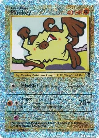 Mankey Reverse Holo 81