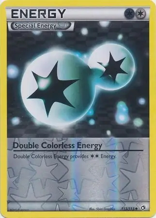 Double Colorless Energy Reverse Holo 113 Normal