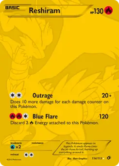 Full Art Reshiram Secret 114