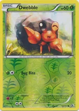 Dwebble Reverse Holo 13 Normal