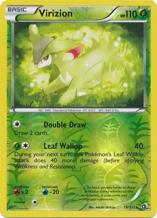 Virizion Reverse Holo 15 Normal