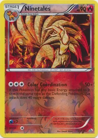 Ninetales Reverse Holo 21 Normal
