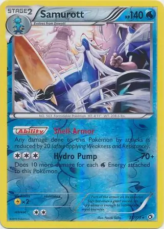 Samurott Reverse Holo 39 Normal