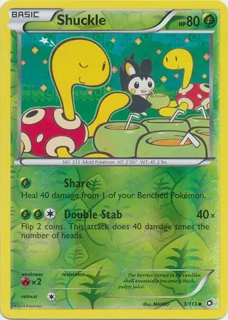 Shuckle Reverse Holo 3 Normal