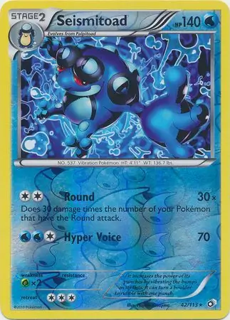 Seismitoad Reverse Holo 42 Normal