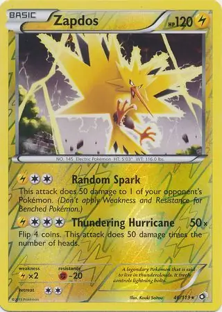 Zapdos Reverse Holo 46 Normal