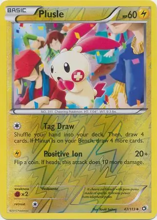 Plusle Reverse Holo 47 Normal