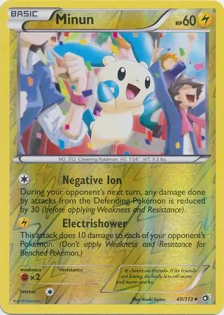 Minun Reverse Holo 48