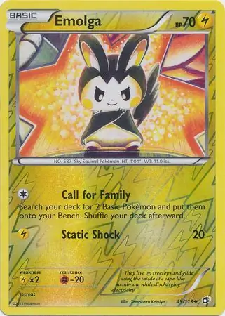 Emolga Reverse Holo 49 Normal