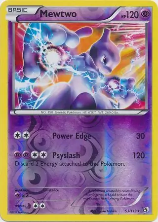 Mewtwo Reverse Holo 53