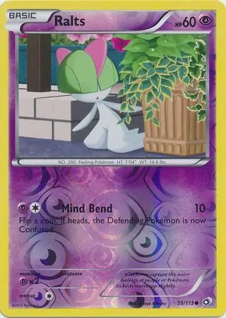 Ralts Reverse Holo 59 Normal