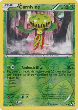 Carnivine Reverse Holo 5