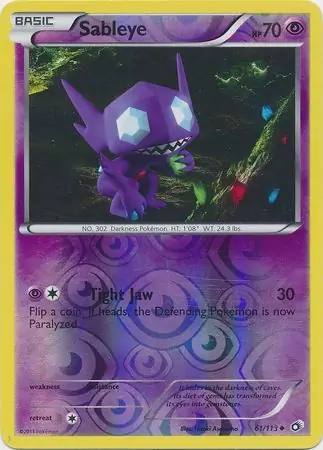 Sableye Reverse Holo 61 Normal