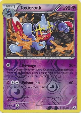 Toxicroak Reverse Holo 63