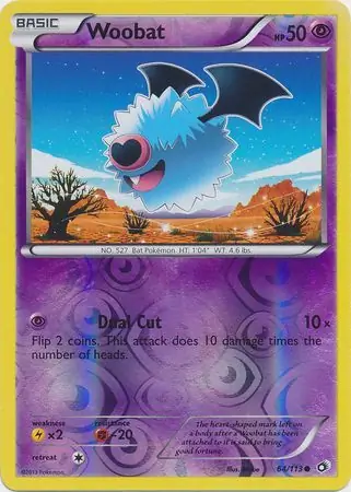 Woobat Reverse Holo 64 Normal