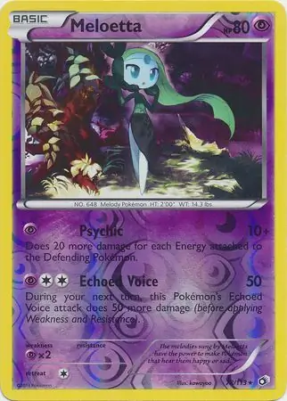 Meloetta Reverse Holo 78 Normal