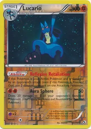 Lucario Reverse Holo 80 Normal
