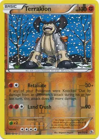 Terrakion Reverse Holo 84