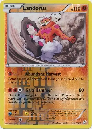 Landorus Reverse Holo 85 Normal