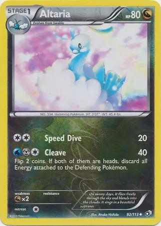 Altaria Reverse Holo 92 Normal