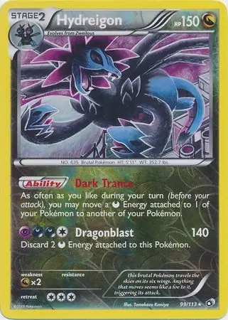 Hydreigon Reverse Holo 99 Normal