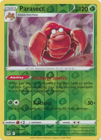 Parasect Reverse Holo 005 Normal