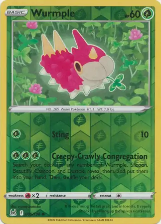 Wurmple Reverse Holo 006 Normal