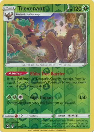 Trevenant Reverse Holo 017 Normal