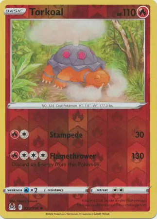 Torkoal Reverse Holo 023 Normal