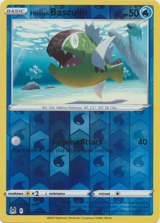 Hisuian Basculin Reverse Holo 044 Normal