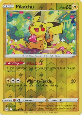 Pikachu Reverse Holo 052 Normal