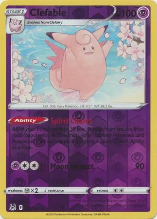 Clefable Reverse Holo 063 Normal