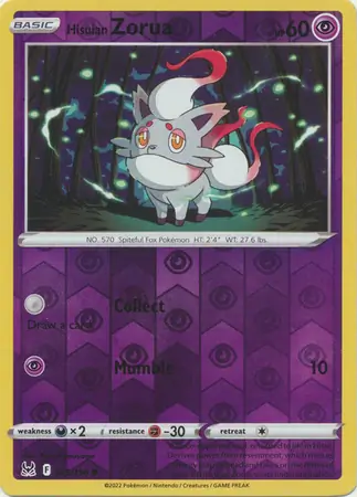 Hisuian Zorua Reverse Holo 075 Normal