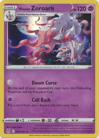 Hisuian Zoroark 076 Normal