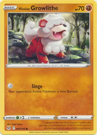 Hisuian Growlithe 083 Normal