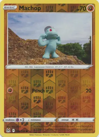 Machop Reverse Holo 086