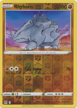 Rhyhorn Reverse Holo 089 Normal