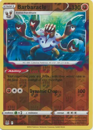 Barbaracle Reverse Holo 107 Normal