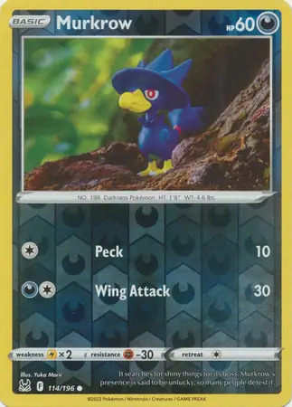 Murkrow Reverse Holo 114 Normal