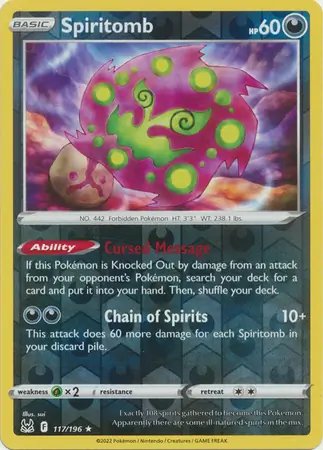 Spiritomb Reverse Holo 117 Normal