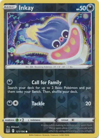 Inkay Reverse Holo 121 Normal