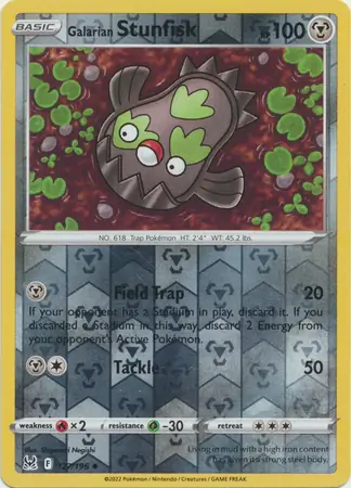 Galarian Stunfisk Reverse Holo 127 Normal