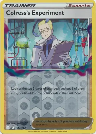 Colress's Experiment Reverse Holo 155 Normal