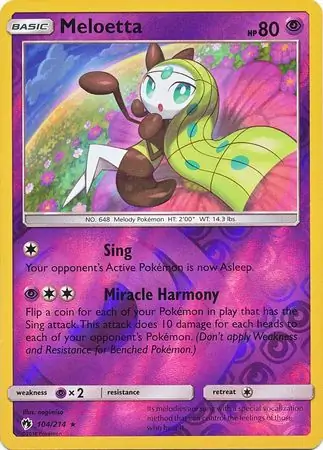Meloetta Reverse Holo 104 Normal