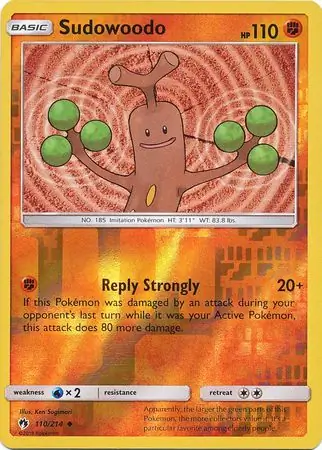 Sudowoodo Reverse Holo 110 Normal