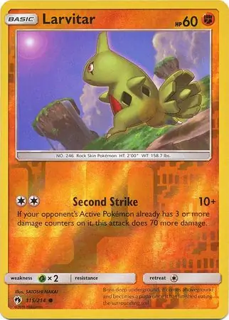 Larvitar Reverse Holo 115