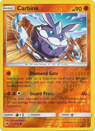 Carbink Reverse Holo 117 Normal